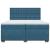 Pat box spring cu saltea, albastru, 200x200 cm, catifea GartenMobel Dekor