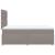 Pat box spring cu saltea, taupe, 120x190 cm material textil GartenMobel Dekor