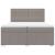 Pat box spring cu saltea, gri taupe, 200x200 cm, textil GartenMobel Dekor