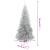 Pom de Crăciun artificial cu suport, argintiu, 240 cm, PET GartenMobel Dekor
