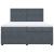 Pat box spring cu saltea, gri închis, 200x200 cm, catifea GartenMobel Dekor