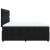 Pat box spring cu saltea, negru, 200x200 cm, catifea GartenMobel Dekor