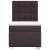Pat box spring cu saltea, maro închis, 90x190 cm, textil GartenMobel Dekor