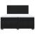 Pat box spring cu saltea, negru, 200x200 cm, catifea GartenMobel Dekor
