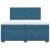 Pat box spring cu saltea, albastru, 200x200 cm, catifea GartenMobel Dekor