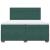 Pat box spring cu saltea, verde închis, 200x200 cm, catifea GartenMobel Dekor