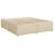 Pat continental cu saltea, crem, 180x200 cm, textil GartenMobel Dekor