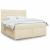 Pat continental cu saltea, crem, 180x200 cm, textil GartenMobel Dekor