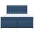 Pat box spring cu saltea, albastru, 180x200 cm, material textil GartenMobel Dekor