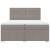 Pat box spring cu saltea, gri taupe, 200x200 cm, textil GartenMobel Dekor