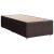 Pat box spring cu saltea, maro închis, 90x190 cm, textil GartenMobel Dekor