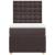 Pat box spring cu saltea, maro închis, 90x190 cm, textil GartenMobel Dekor