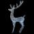Ren de Crăciun, 250 LED-uri, alb rece, 180 cm, acril, XXL GartenMobel Dekor