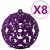 Set globuri de Crăciun, 100 piese, violet GartenMobel Dekor