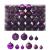 Set globuri de Crăciun, 100 piese, violet GartenMobel Dekor