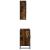 Set mobilier de baie, 2 piese, stejar fumuriu, lemn prelucrat GartenMobel Dekor