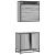 Set mobilier de baie, 2 piese, gri sonoma, lemn prelucrat GartenMobel Dekor