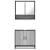 Set mobilier de baie, 2 piese, gri sonoma, lemn prelucrat GartenMobel Dekor