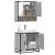 Set mobilier de baie, 2 piese, gri sonoma, lemn prelucrat GartenMobel Dekor