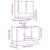 Set mobilier de baie, 2 piese, stejar fumuriu, lemn prelucrat GartenMobel Dekor