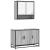 Set mobilier de baie, 2 piese, gri sonoma, lemn prelucrat GartenMobel Dekor