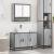Set mobilier de baie, 2 piese, gri sonoma, lemn prelucrat GartenMobel Dekor