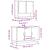 Set mobilier de baie, 2 piese, gri sonoma, lemn prelucrat GartenMobel Dekor