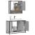 Set mobilier de baie, 2 piese, gri sonoma, lemn prelucrat GartenMobel Dekor