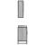 Set mobilier de baie, 2 piese, gri sonoma, lemn prelucrat GartenMobel Dekor