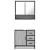Set mobilier de baie, 2 piese, gri sonoma, lemn prelucrat GartenMobel Dekor