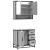 Set mobilier de baie, 2 piese, gri sonoma, lemn prelucrat GartenMobel Dekor