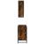 Set mobilier de baie, 2 piese, stejar fumuriu, lemn prelucrat GartenMobel Dekor