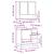 Set mobilier de baie, 2 piese, stejar fumuriu, lemn prelucrat GartenMobel Dekor