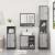 Set mobilier de baie, 2 piese, gri sonoma, lemn prelucrat GartenMobel Dekor
