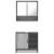 Set mobilier de baie, 2 piese, gri sonoma, lemn prelucrat GartenMobel Dekor