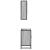 Set mobilier de baie, 2 piese, gri sonoma, lemn prelucrat GartenMobel Dekor