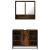 Set mobilier de baie, 2 piese, stejar fumuriu, lemn prelucrat GartenMobel Dekor