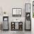 Set mobilier de baie, 2 piese, gri sonoma, lemn prelucrat GartenMobel Dekor