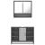 Set mobilier de baie, 2 piese, gri sonoma, lemn prelucrat GartenMobel Dekor