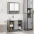 Set mobilier de baie, 2 piese, gri sonoma, lemn prelucrat GartenMobel Dekor