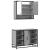Set mobilier de baie, 2 piese, gri sonoma, lemn prelucrat GartenMobel Dekor