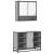 Set mobilier de baie, 2 piese, gri sonoma, lemn prelucrat GartenMobel Dekor