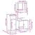 Set mobilier de baie, 3 piese, gri sonoma, lemn prelucrat GartenMobel Dekor