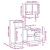 Set mobilier de baie, 3 piese, stejar fumuriu, lemn prelucrat GartenMobel Dekor