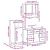 Set mobilier de baie, 3 piese, stejar fumuriu, lemn prelucrat GartenMobel Dekor