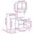 Set mobilier de baie, 3 piese, stejar fumuriu, lemn prelucrat GartenMobel Dekor
