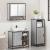 Set mobilier de baie, 3 piese, gri sonoma, lemn prelucrat GartenMobel Dekor
