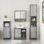 Set mobilier de baie, 3 piese, gri sonoma, lemn prelucrat GartenMobel Dekor