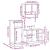 Set mobilier de baie, 3 piese, stejar fumuriu, lemn prelucrat GartenMobel Dekor