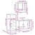 Set mobilier de baie, 3 piese, stejar fumuriu, lemn prelucrat GartenMobel Dekor